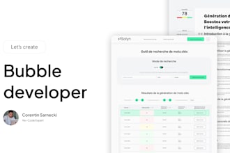 be your professional bubble developer for custom web apps