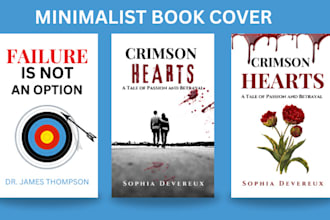 design minimalist book cover yet elegant, ebook, and kindle cover