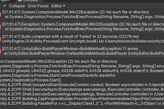 do unity bug fixes, crashes, build in your game