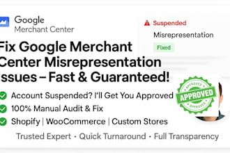 fix google merchant center misrepresentation