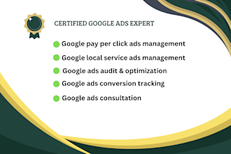be your google ads expert, manage leads for local business
