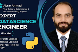 help to develop custom data science and machine learning fyp