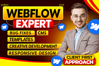 customize and fix webflow websites, webflow expert