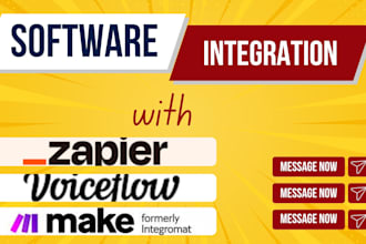 setup integration, automation, webhook or workflow with zapier or make as expert