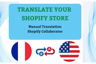 translate and customize the shopify store in french, products, image translate