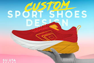 make a custom sport shoes design for your business