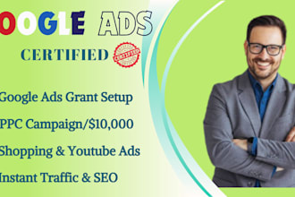 setup google ads grant, PPC campaigns, apply for grant, nonprofit website, ngo