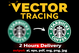 do vector tracing quickly, convert logo to vectorize in adobe illustrator