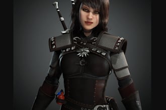 convert 2d to 3d,stylized game character in blender, nsfw rig3d,zbrush sculptor