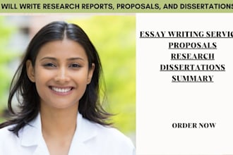 do research reports, proposals, and dissertations
