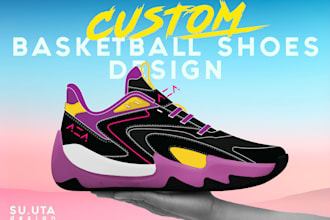 make a custom basketball shoes design for your business