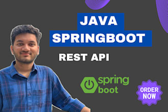 develop rest api, microservices in java and spring boot