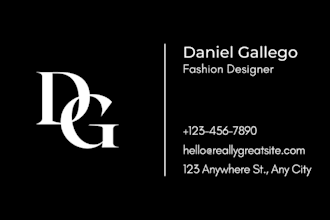 create luxury buisness card design