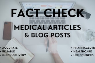 fact check your medical article or post