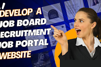 develop a job portal, recruitment, job board website like indeed