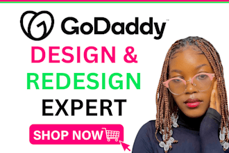 do godaddy website design, godaddy website redesign, godaddy landing page, SEO