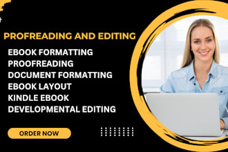 proofread, edit, copy your book, story, novel, document formatting