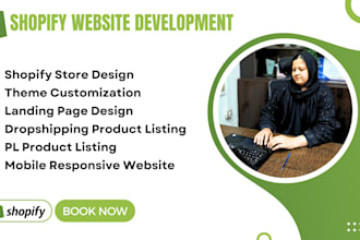 setup shopify store design shopify manage dropshipping store build website