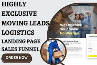 generate moving leads auto transport trucking leads logistic moving sales funnel