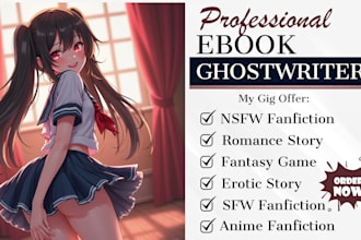 write your erotic fantasies, fanfic, erotica, nsfw erotic story writing