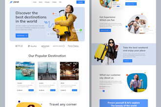 design stunning travel agency website, agency website, travel API tour website