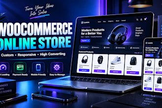 build a custom woocommerce ecommerce website or online store