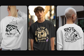 create custom t shirt and merch designs for your brand