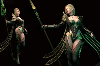 port 3d character model,modular 3d,nsfw 3d model,retopology,texture,dayz,ue5 rig