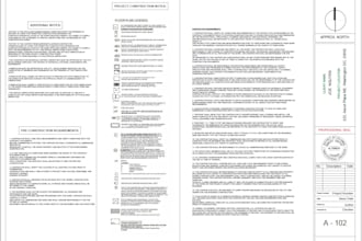design architectural blueprint for city permit