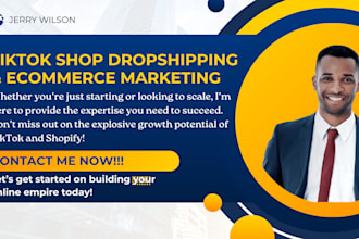 setup USA tiktok shop dropshipping shopify ecommerce marketing for shopify sales