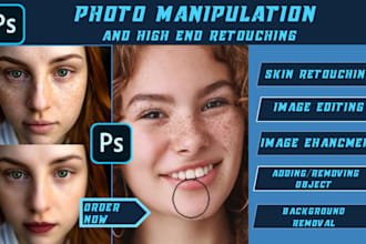 do photo manipulation, photoshop editing, photo editing product image retouching