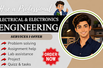assist with electronic, electrical engineering lab simulation, matlab project