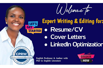 write your CV, resume, cover letter and linkedin profile