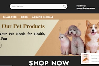 design shopify store or shopify website development, shopify dropshipping store