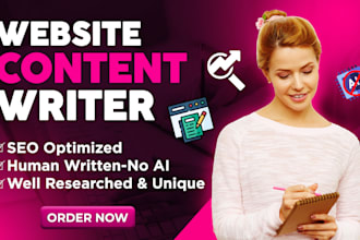 be your SEO website content writer for website copywriting