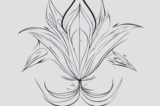 draw a minimalist tattoo design in my style
