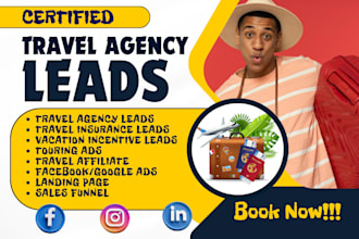 generate travel agency travel affiliate insurance vacation incentive tour  leads