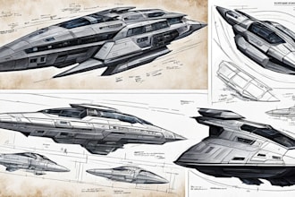 do best spaceship or any sci fi  vehicle design for you