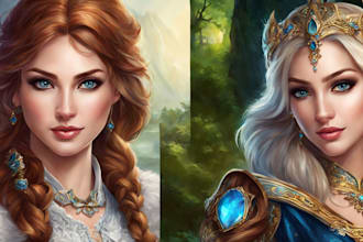 paint fantasy, furry, or realistic portrait
