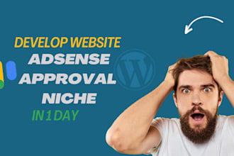 make an adsense approval niche website in a day
