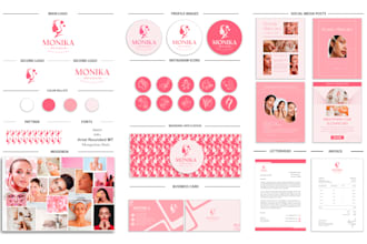 make luxury logo design, social media kit and complete branding kit for you