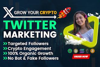 do crypto twitter x marketing and promotion for organic followers growth