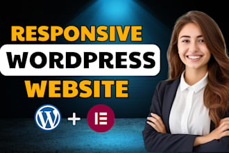 design wordpress website or landing page using elementor pro