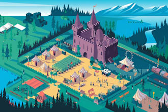 design vector maps, event maps, fantasy festival maps