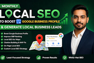 do monthly local SEO to boost gbp and leads aeo, GEO, aio