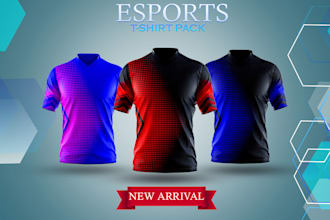 do custom sublimation jersey design and esports design