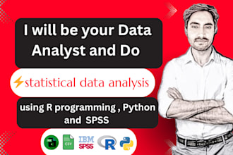 perform statistical data analysis with spss, sas, r programming , and  python