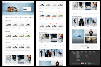 design footwear shopify store shoe website sneakers dropshipping store
