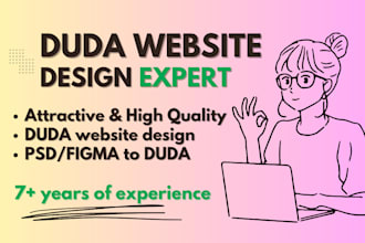 design and create duda website using duda website builder