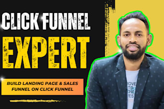 build clickfunnels landing page and website in click funnel